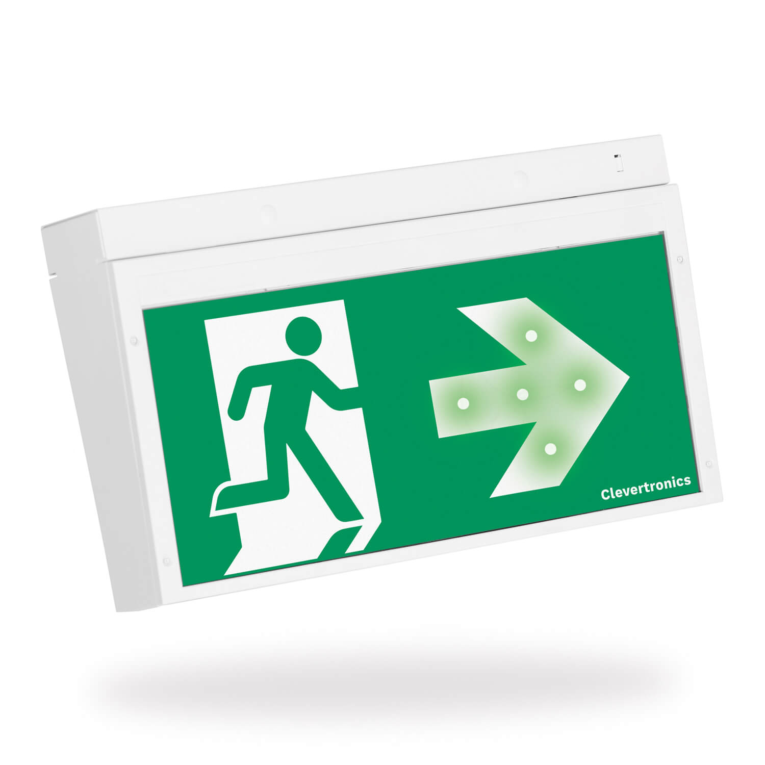 Clevertronics CleverEVAC Dynamic Green Exit light