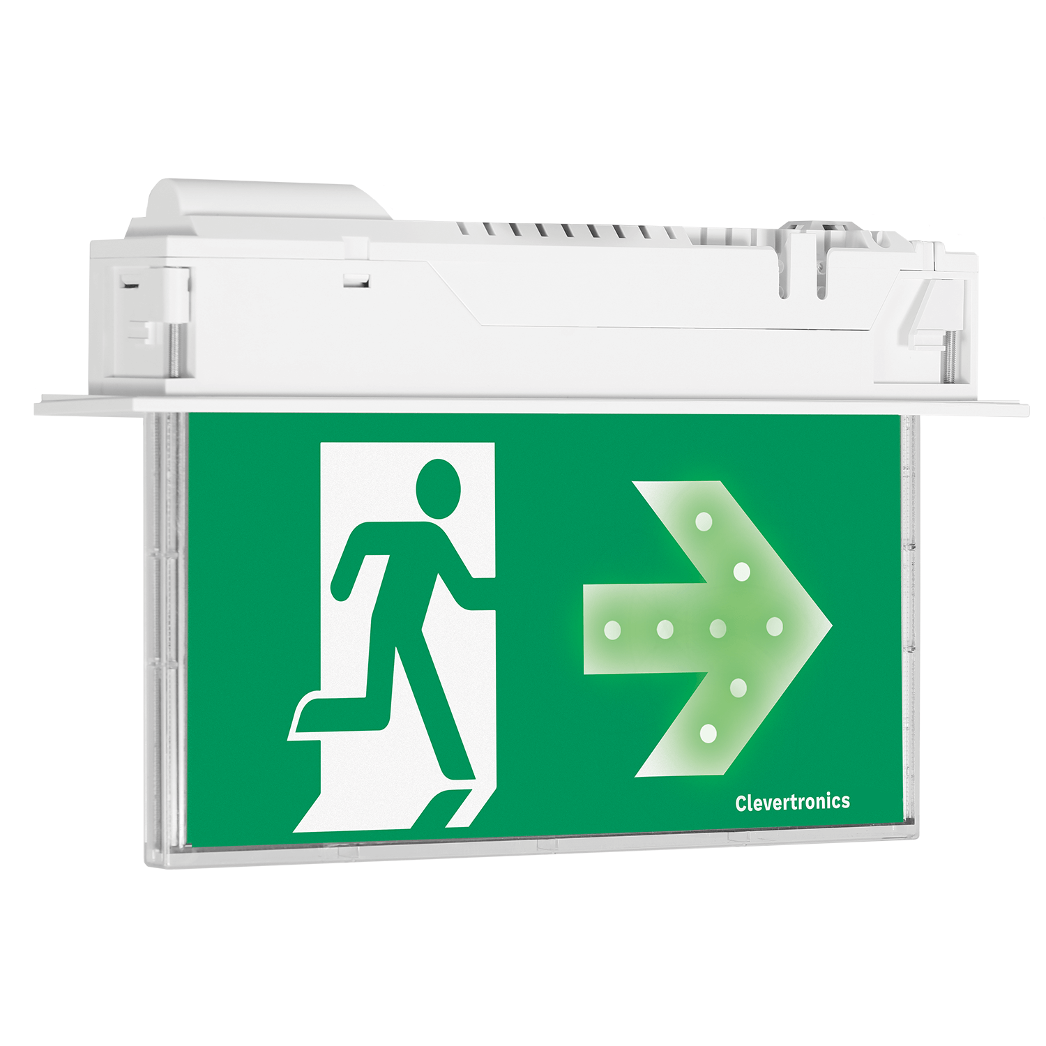 CleverEVAC Dynamic Green Recessed Exit